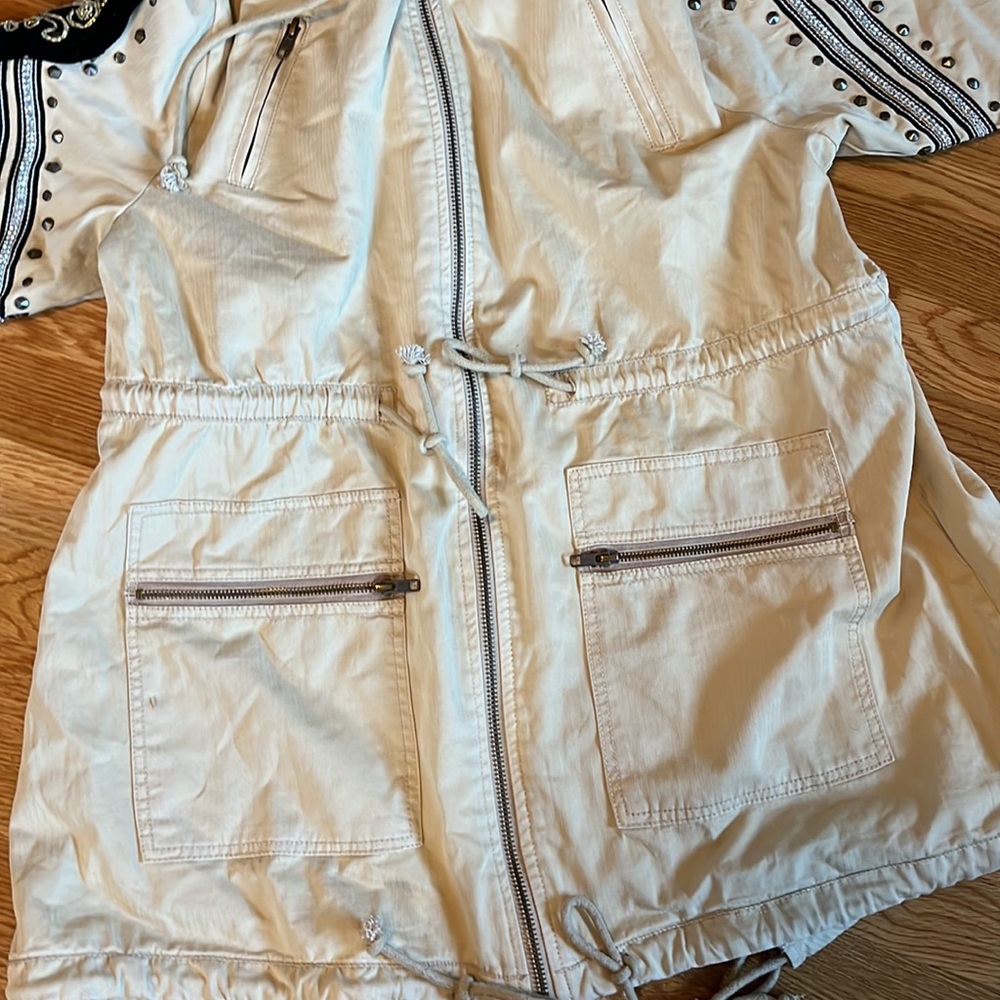 Free People Golden Quill Military Parka Size XSmall NWT - Picture 12 of 16